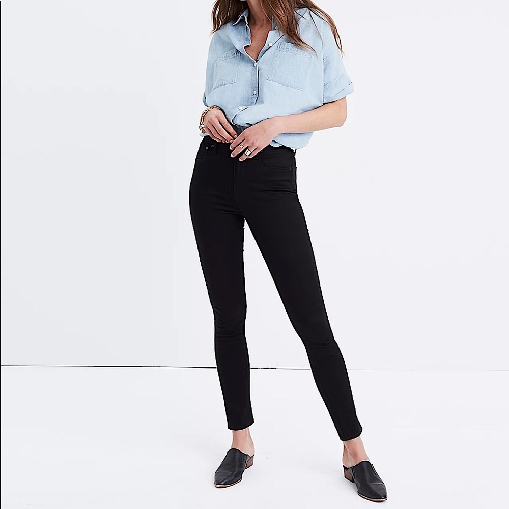 MADEWELL Black 10” High-Rise Skinny Jeans SZ 23